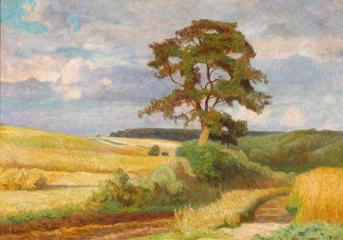 Gemälde Landweg von Franz Bunke