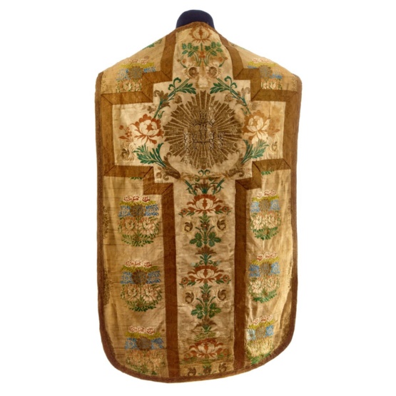 Back section of a chasuble